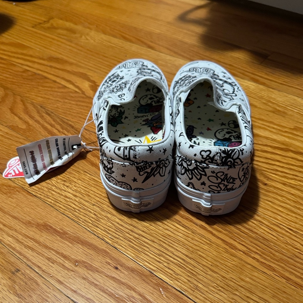 VANS U-Color Tattoo Print Rare Edition Slip On (Women 7.5/Men 6) - Picture 4 of 10